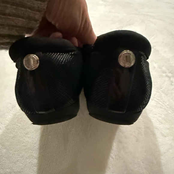 Anne Klein Y2K Sporty Ballerina Black Flat Shoes Size 9 - Picture 4 of 8